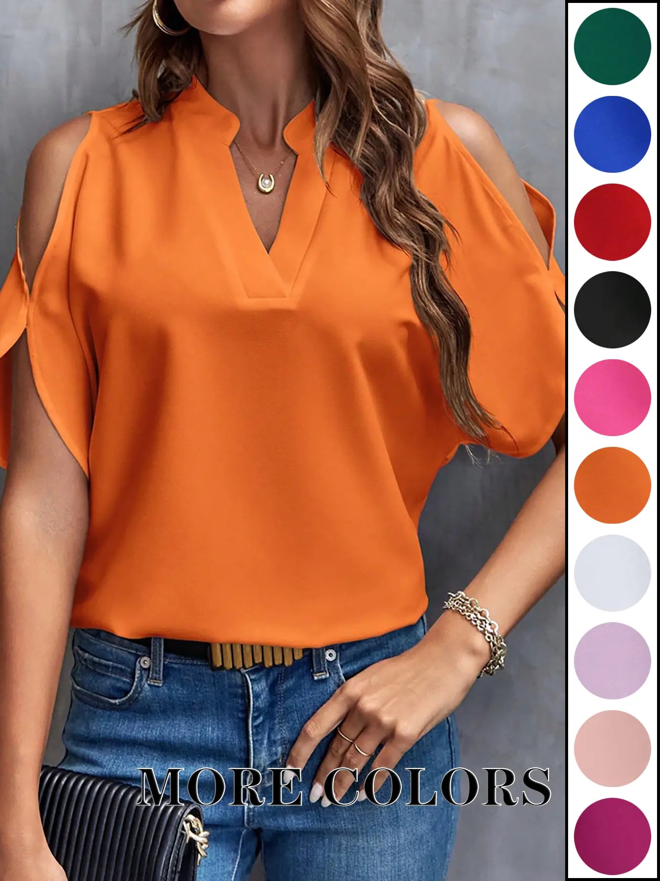 Chic Women's Solid Color Casual Fitted T-Shirt - Stylish Off-Shoulder Short Sleeve Tee for Effortless Summer Commuting