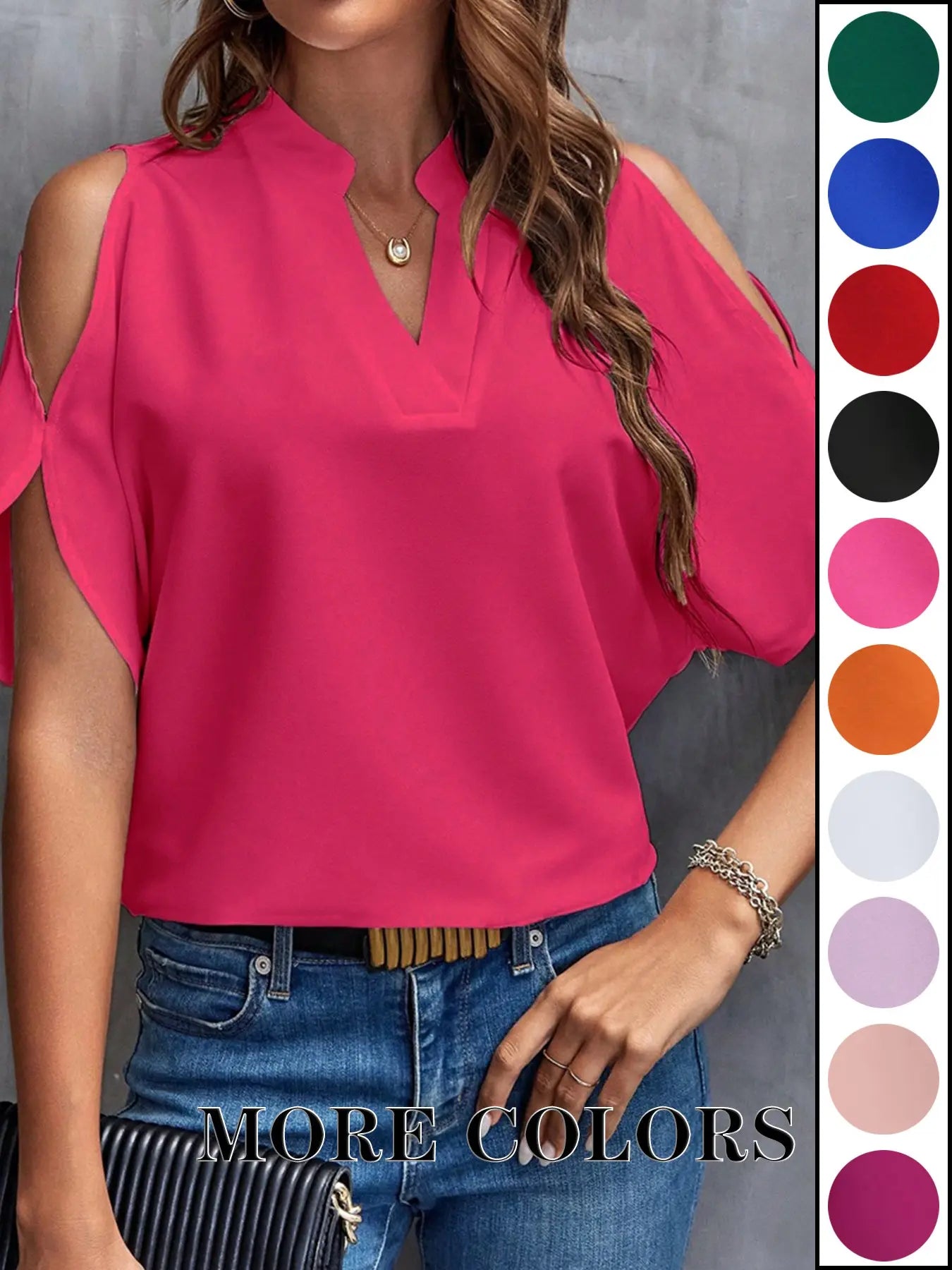 Chic Women's Solid Color Casual Fitted T-Shirt - Stylish Off-Shoulder Short Sleeve Tee for Effortless Summer Commuting